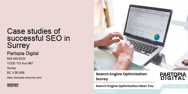Case studies of successful SEO in Surrey SEO services