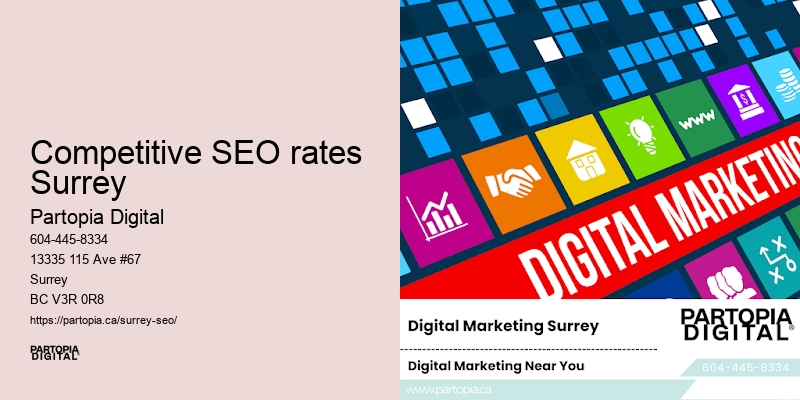 Competitive SEO rates Surrey SEO service agreements