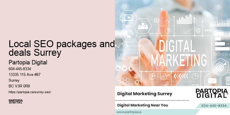 SEO conversion optimization Local SEO packages and deals Surrey