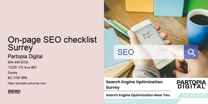 On-page SEO checklist Surrey SEO Outcomes