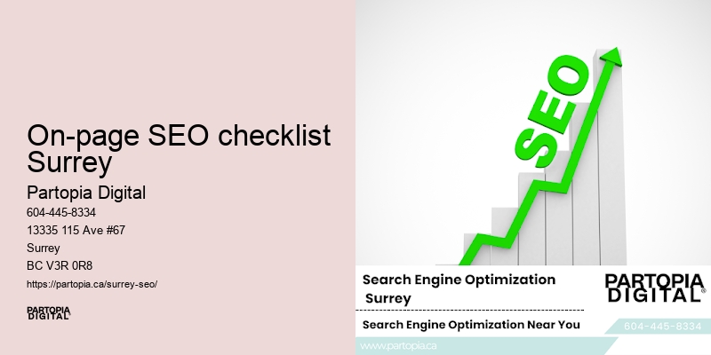 SEO strategies On-page SEO checklist Surrey