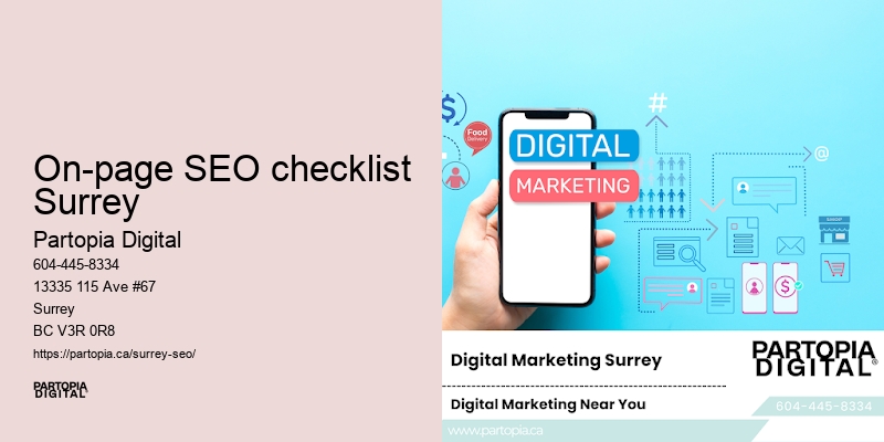 Full-service SEO On-page SEO checklist Surrey