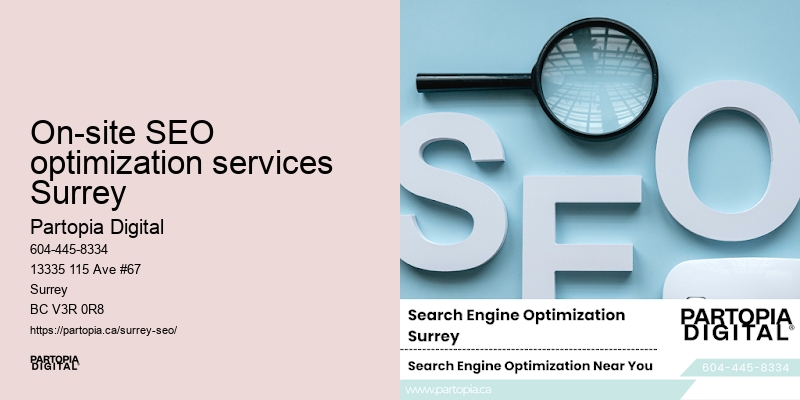 SEO promotion On-site SEO optimization services Surrey