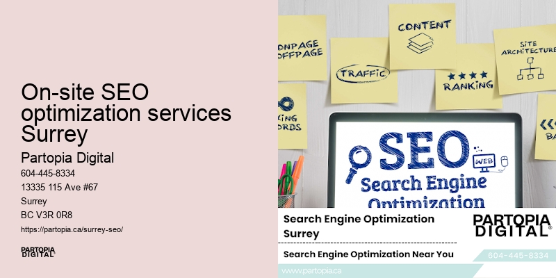 SEO optimization services On-site SEO optimization services Surrey BC