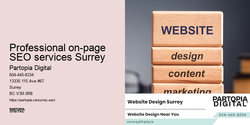 Professional on-page SEO services Surrey search engine optimization