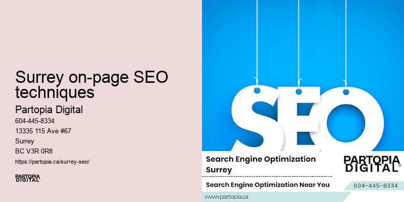 Local SEO agency Surrey on-page SEO techniques
