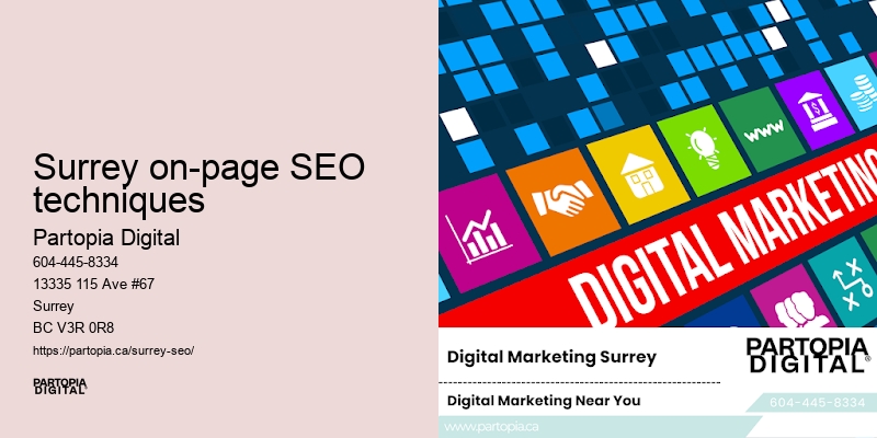 SEO packages Surrey on-page SEO techniques