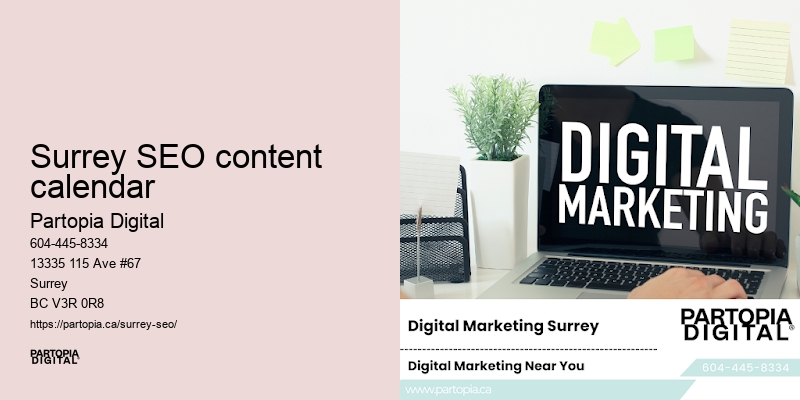 SEO support for Surrey SEO content calendar startups
