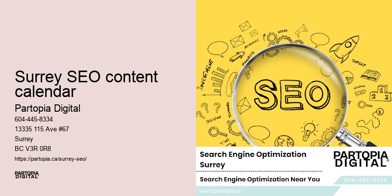 Surrey SEO content calendar SEO keyword optimization