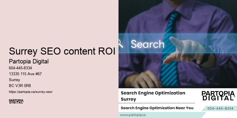 Surrey SEO content ROI SEO best practices
